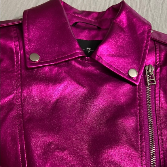 7 For All Mankind Metallic Pink Jacket - Picture 15 of 16
